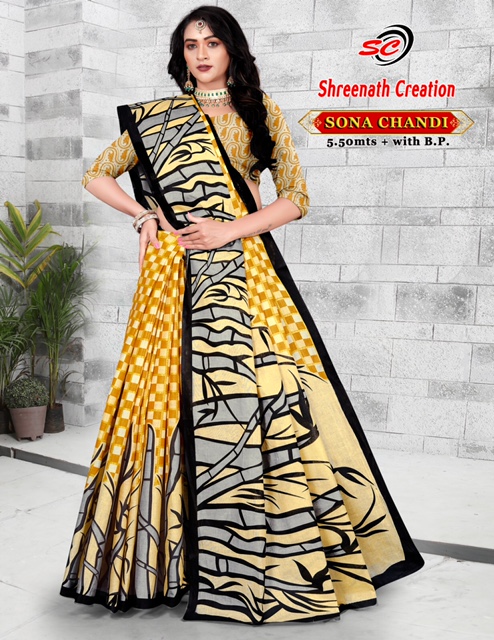 Sc Sona Chandi – Cotton Saree